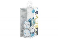 Пустышка Nuvita 7064 Air55 Cool ортодонтическая 0m+"месяц" светящаяся в темноте бирюзовая NV7064GE - Картинка 6