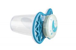 Пустышка Nuvita 7064 Air55 Cool ортодонтическая 0m+"месяц" светящаяся в темноте бирюзовая NV7064GE - Картинка 2