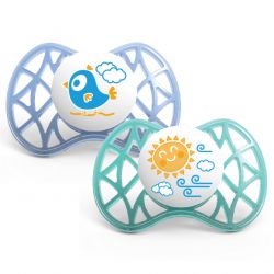 Пустышка Nuvita симметрическая Air 6м+ 2шт. для мальчика NV7081Blue - Картинка 2