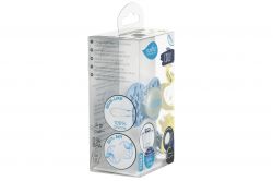 Пустышка Nuvita 7085 Air55 Cool симметрическая 6m+ "усы" светящаяся в темноте голубая NV7085GDB - Картинка 10