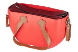 Сумка Nuvita MyMia красный корпус/красн.подкл.д.мам/набор(ручки,фиксаторы,ремни на коляску) эко-кожа коричневый NV8801C/02B/03C - Картинка 5