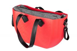 Сумка MyMia красн.корпус/серая подкл.д.мам/набор (ручки,фиксаторы,ремни на коляску) эко-кожа черный NV8801C/02G/03B - Картинка 5