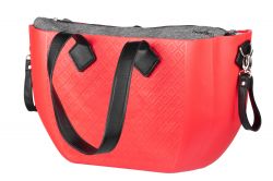 Сумка MyMia красн.корпус/серая подкл.д.мам/набор (ручки,фиксаторы,ремни на коляску) эко-кожа черный NV8801C/02G/03B - Картинка 4