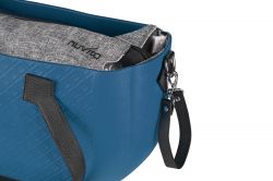 Сумка Nuvita MyMia синий корпус/серая подкл.д.мам/черные кожаные ручки,фиксаторы,ремни на коляску NV8801P/02G/23B/13B/33B - Картинка 6