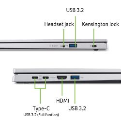 ������� Acer Extensa EX215-57 15.6" FHD IPS, Intel i3-1315U, 8GB, F512GB, UMA, Lin, ����������� NX.EJAEU.002 - �������� 2