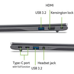 Ноутбук Acer Chromebook Plus CB514-5HT 14" WUXGA IPS Touch, Intel i5-1334U, 16GB, F512GB, UMA, ChromeOS, серый NX.J5ZEU.003 - Картинка 2