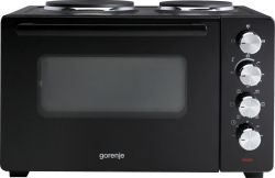 Міні піч Gorenje, 30л, 52x32х40.5см, 2 електричні конф., чорний OM30GBX - Картинка 14