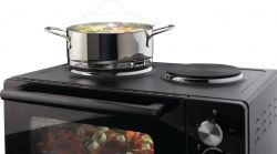 Міні піч Gorenje, 30л, 52x32х40.5см, 2 електричні конф., чорний OM30GBX - Картинка 6