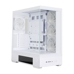 Корпус Zalman P40 DS без БЖ, 2xUSB3.0, 1x Type C, 3x120мм ARGB Reverse, 1x120мм ARGB, VGA 420мм, LCS ready, TG Side/Front Panel, Display, ATX, білий P40DSWHITE - Картинка 2