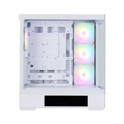 Корпус Zalman P40 DS без БЖ, 2xUSB3.0, 1x Type C, 3x120мм ARGB Reverse, 1x120мм ARGB, VGA 420мм, LCS ready, TG Side/Front Panel, Display, ATX, білий P40DSWHITE - Картинка 7