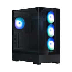 ������ Zalman P40 Prism Plus ��� ��, 2xUSB3.0, 1x Type C, 3x120�� ARGB Reverse,  1x120�� ARGB, VGA 420��, LCS ready, TG TG Side/Front/Top Panel, ATX, ������ P40PRISMPLUSBLACK