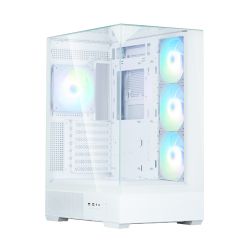 ������ Zalman P40 Prism Plus ��� ��, 2xUSB3.0, 1x Type C, 3x120�� ARGB Reverse,  1x120�� ARGB, VGA 420��, LCS ready, TG Side/Front/Top Panel, ATX, ����� P40PRISMPLUSWHITE