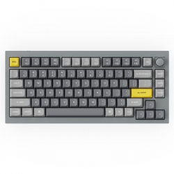 ���������� ������������ Keychron Q1 75Key, Gateron Phantom Blue, Hot-Swap, QMK, Knob, USB-A, EN, RGB, ѳ��� Q1N2_KEYCHRON