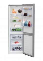 Холодильник Beko с нижн. мороз., 186x60x67, xолод.отд.-223л, мороз.отд.-120л, 2дв., E, ST, нержавеющая сталь RCSA366K40XBN - Картинка 3