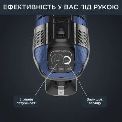Пылесос Rowenta беспроводный X-Force Flex 12.60 Auto Aqua , 320Вт, конт пыль -0,1л, автон. раб. до 45мин, вес-3кг, НЕРА, черно-синий RH98C0WO - Картинка 7