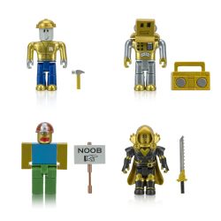   Roblox Four Figure Pack Roblox Icons - 15th Anniversary Gold Collectors Set, 4    ROB0527 -  4