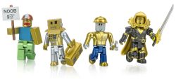   Roblox Four Figure Pack Roblox Icons - 15th Anniversary Gold Collectors Set, 4    ROB0527