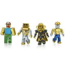   Roblox Four Figure Pack Roblox Icons - 15th Anniversary Gold Collectors Set, 4    ROB0527 -  2