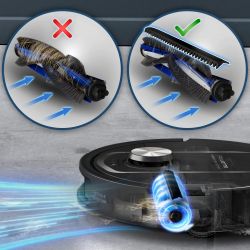 Робот-пылесос Rowenta моющий X-Plorer Serie 575 Max Standard, 10000ПаВт, h=10.5см, влажная уборка, мешок-0.22л, конт пыль -0.3л, автон. раб. до 120мин, черный RR95A5E0 - Картинка 13