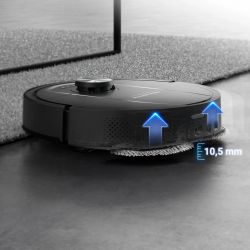 Робот-пылесос Rowenta моющий X-Plorer Serie 575 Max Standard, 10000ПаВт, h=10.5см, влажная уборка, мешок-0.22л, конт пыль -0.3л, автон. раб. до 120мин, черный RR95A5E0 - Картинка 14