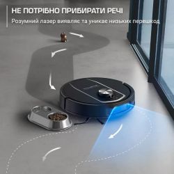 Робот-пылесос Rowenta моющий X-Plorer Serie 575 Max Standard, 10000ПаВт, h=10.5см, влажная уборка, мешок-0.22л, конт пыль -0.3л, автон. раб. до 120мин, черный RR95A5E0 - Картинка 6