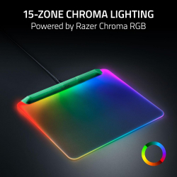 Коврик для мыши Игровая поверхность Razer Firefly V2 Pro, М (360х278х4.6мм), RGB, Phantom Green Ed. RZ02-04920300-R3M1 - Картинка 5