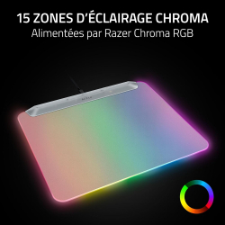 Коврик для мыши Игровая поверхность Razer Firefly V2 Pro, М (360х278х4.6мм), RGB, Phantom White Ed. RZ02-04920400-R3M1 - Картинка 3
