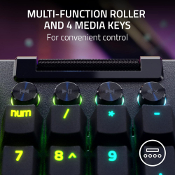 Клавіатура механічна Razer BlackWidow V4 Pro 104key, Yellow Switch, USB-A, EN, RGB, чорний RZ03-04681800-R3M1 - Картинка 8