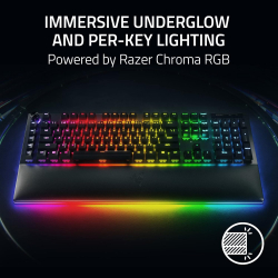 Клавіатура механічна Razer BlackWidow V4 Pro 104key, Yellow Switch, USB-A, EN, RGB, чорний RZ03-04681800-R3M1 - Картинка 4