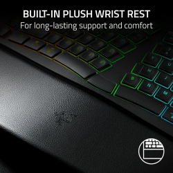 Клавіатура мембранна Razer Pro Type Ergo, 118key, USB-A/WL/BT, EN, RGB, чорний RZ03-05440100-R3M1 - Картинка 6