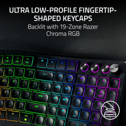 Клавіатура мембранна Razer Pro Type Ergo, 118key, USB-A/WL/BT, EN, RGB, чорний RZ03-05440100-R3M1 - Картинка 3
