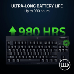 ��������� ��������� Razer BlackWidow V4 Low-profile TKL HyperSpeed, 87key, Yellow Switch, USB-A/WL/BT, EN, RGB, ������ RZ03-05450100-R3M1 - �������� 7