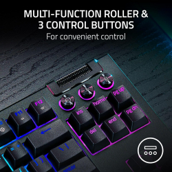 ��������� ��������� Razer BlackWidow V4 TKL HyperSpeed, 87key, Orange Switch Gen-3, USB-A/WL/BT, EN, RGB, ������ RZ03-05480100-R3M1 - �������� 5