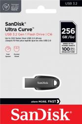  SanDisk 256GB USB 3.2 Type-A Ultra Curve Black SDCZ550-256G-G46