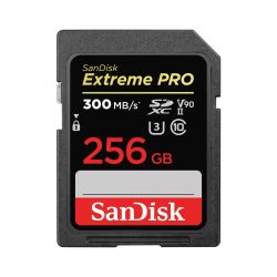   SanDisk SD  256GB C10 UHS-II U3 V90 R300/W260MB/s Extreme Pro SDSDXDK-256G-GN4IN -  1