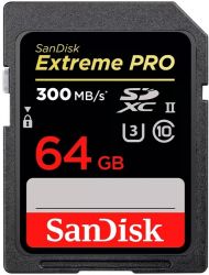 ����� ���'�� SanDisk SD   64GB C10 UHS-II U3 R280/W100MB/s Extreme Pro V60 SDSDXEP-064G-GN4IN