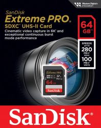 ����� ���'�� ����� ���'�� SanDisk SD   64GB C10 UHS-II U3 R280/W100MB/s Extreme Pro V60 SDSDXEP-064G-GN4IN - �������� 5