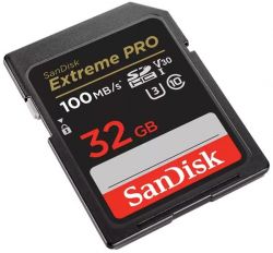   SanDisk SD   32GB C10 UHS-I U3 R100/W90MB/s Extreme Pro V30 SDSDXXO-032G-GN4IN -  3