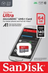 ����� ������ SanDisk microSD   64GB C10 UHS-I R140MB/s Ultra SDSQUAB-064G-GN6MN - �������� 2