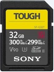  Sony 32GB SDHC C10 UHS-II U3 V90 R300/W299MB/s Tough SF32TG