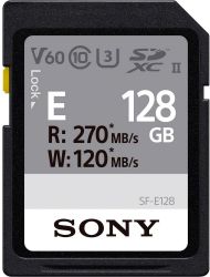   Sony 128GB SDXC C10 UHS-II U3 V60 R270/W120MB/s Entry SFE128.ET4