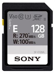  Sony SDXC  128GB C10 UHS-II U3 V60 R270/W100MB/s Entry SFE128A.ET4