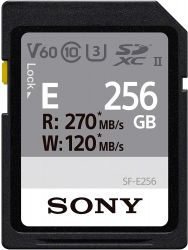   Sony 256GB SDXC C10 UHS-II U3 V60 R270/W120MB/s Entry SFE256.ET4