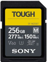   Sony 256GB SDXC C10 UHS-II U3 V60 R277/W150MB/s Tough SFM256T.SYM -  1