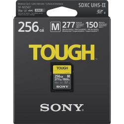   Sony 256GB SDXC C10 UHS-II U3 V60 R277/W150MB/s Tough SFM256T.SYM -  2