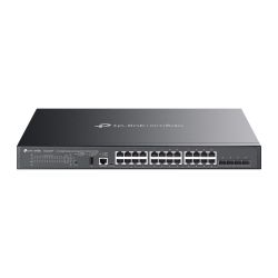 ���������� TP-LINK SG5428XMPP 24xGE (24xPoE), 4xSFP+, 500��, ����������� L3 SG5428XMPP