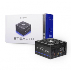 ���� ������� CHIEFTEC Stealth (1200W), >92%, 80+ Platinum, 135�� FDB, 1xMB 24pin(20+4), 2xCPU 8pin(4+4), 2xMolex, 10xSATA, 3xPCIe 8pin(6+2), 2xPCIe GEN5 16pin, Fully Modular SPX-1200-FC
