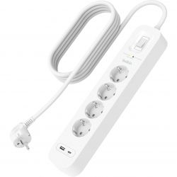 ����������-������ ������� Belkin 4���� F, 3x1.5�� ��, 16�, USB-A/USB-C 18��, ������� �� ��������������, 2�, ����� SRB001VF2M-V2