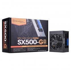   SilverStone Strider SFX  (500W), >90%, 80+ Gold, 92mm, 1xMB 24pin(20+4), 1xCPU 8pin(4+4), 3xMolex, 6xSATA, 2xPCIe 8pin(6+2), Fully Modular SST-SX500-G -  19