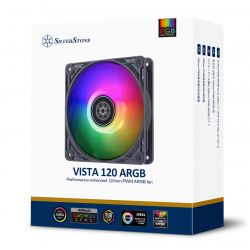   SilverStone Vista VS120B-ARGB, 120, 2000rpm, 4pin PWM, 3 pin +5V ARGB, 30.6dBa,  SST-VS120B-ARGB -  13